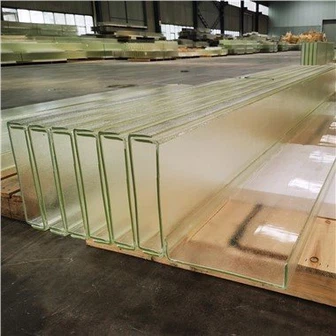 Niedrige ultra -klare gebogene Form u Profilglas